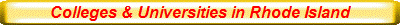 Colleges & Universities in Rhode Island